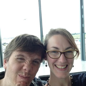 Waiting for the flight to leave.